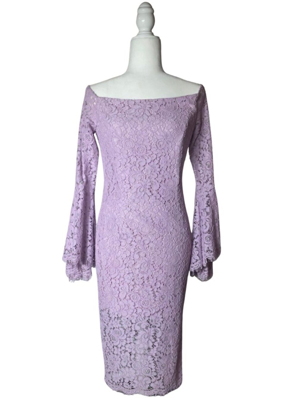 Bell sleeve Bardot dress Size S